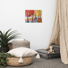 Load image into Gallery viewer, Autumn rain and an umbrella print