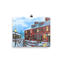 Load image into Gallery viewer, Winter art print, The Sweet Shop street scene