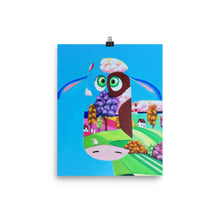 Load image into Gallery viewer, Cute cow face, folk art print