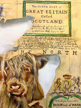 Load image into Gallery viewer, Highland cow, Spirit of Scotland painting (2021)