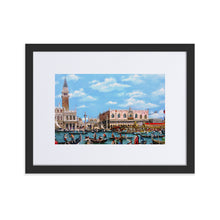Load image into Gallery viewer, Venice of Canaletto Matte Paper Framed print With Mat