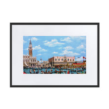 Load image into Gallery viewer, Venice of Canaletto Matte Paper Framed print With Mat