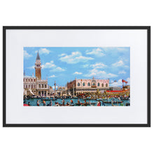 Load image into Gallery viewer, Venice of Canaletto Matte Paper Framed print With Mat