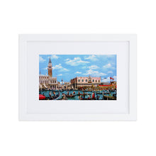 Load image into Gallery viewer, Venice of Canaletto Matte Paper Framed print With Mat