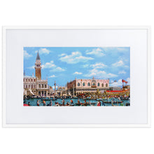 Load image into Gallery viewer, Venice of Canaletto Matte Paper Framed print With Mat