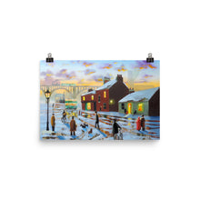Load image into Gallery viewer, Old street in winter fine art print