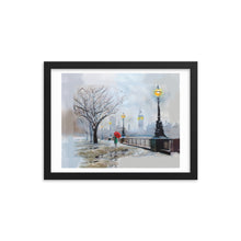 Load image into Gallery viewer, London in Winter Framed art print