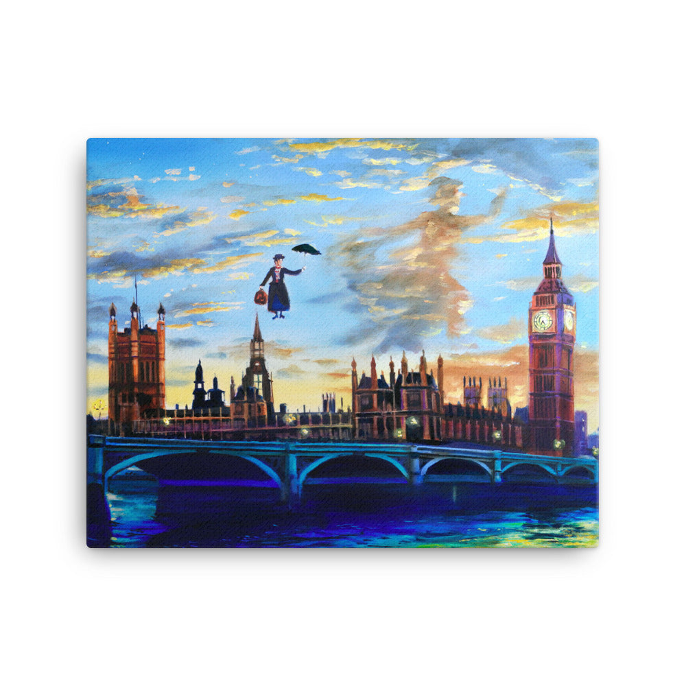 Mary Poppins returns to London Canvas