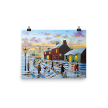 Load image into Gallery viewer, Old street in winter fine art print