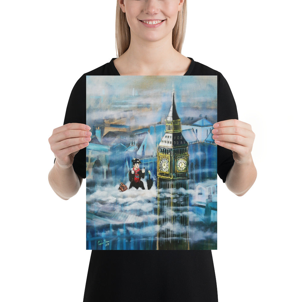 Mary Poppins in London Photo paper poster