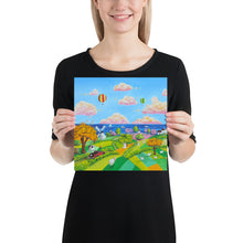 Load image into Gallery viewer, Landscape print colourful naive art Poster