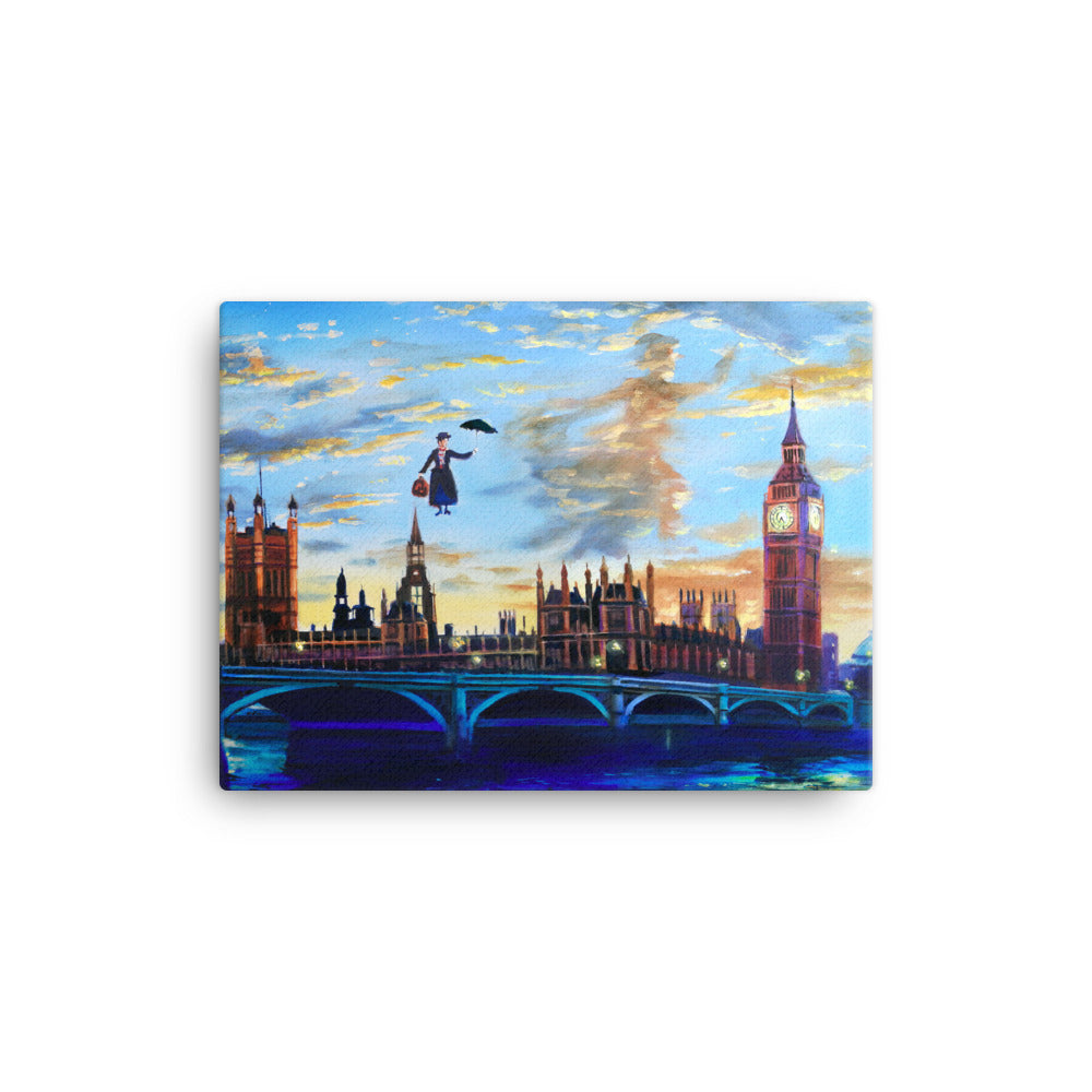 Mary Poppins returns to London Canvas