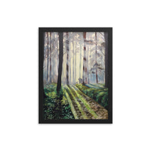 Load image into Gallery viewer, Family of three woodland fine art framed print