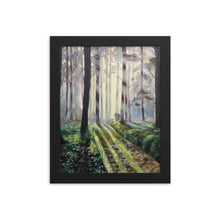 Load image into Gallery viewer, Family of three woodland fine art framed print