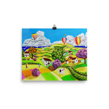 Load image into Gallery viewer, Flying kites folk art Poster