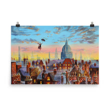 Load image into Gallery viewer, Mary Poppins & Bert poster print, Gordon Bruce art