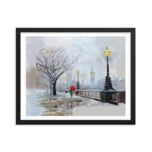 Load image into Gallery viewer, London in Winter Framed art print