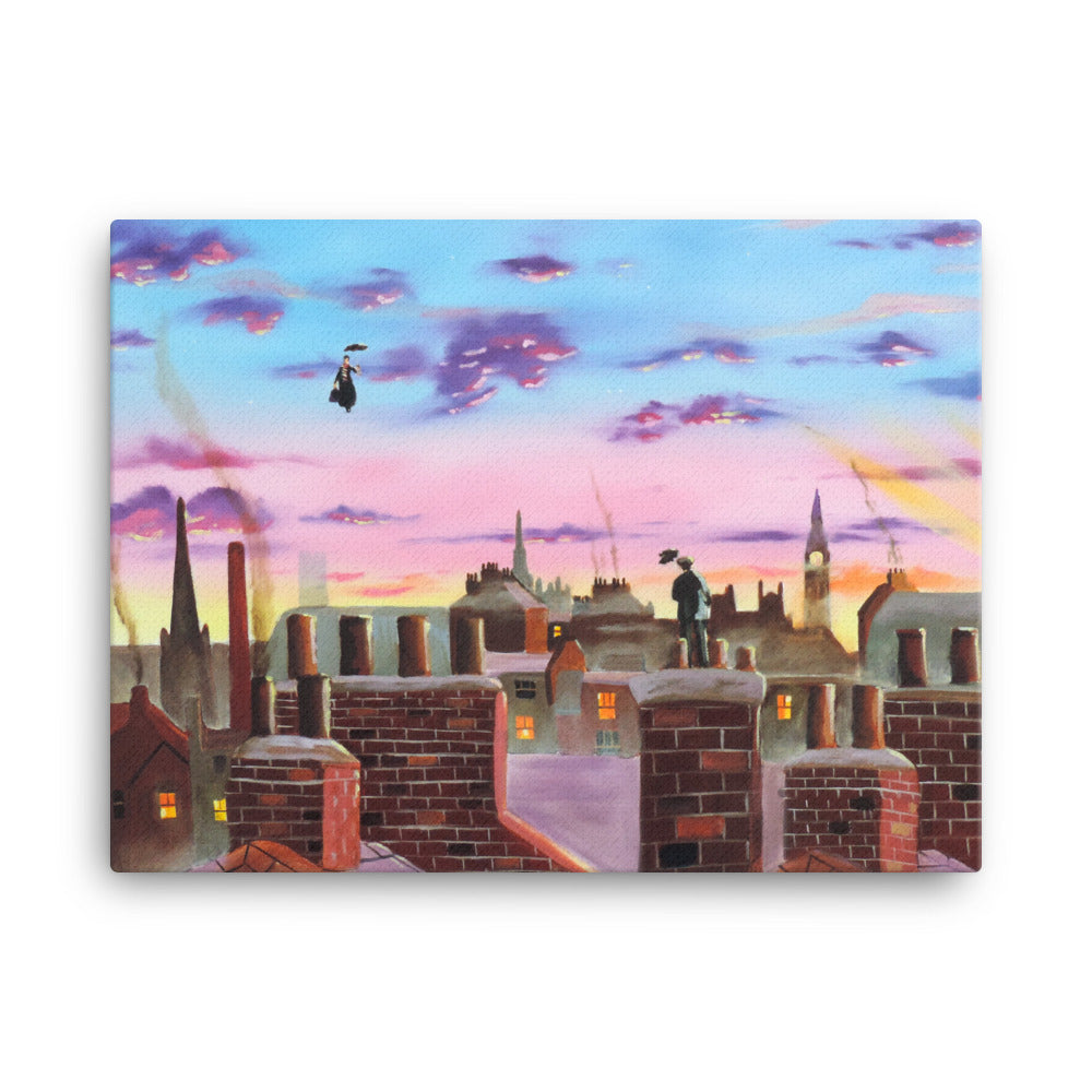 Mary Poppins Canvas print "Mary Poppins & Bert"