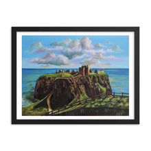 Load image into Gallery viewer, Dunnottar Castle art print Framed
