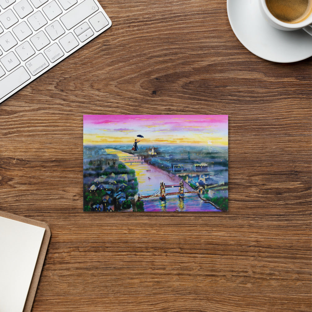 Mary Poppins Up to the highest height Standard Postcard