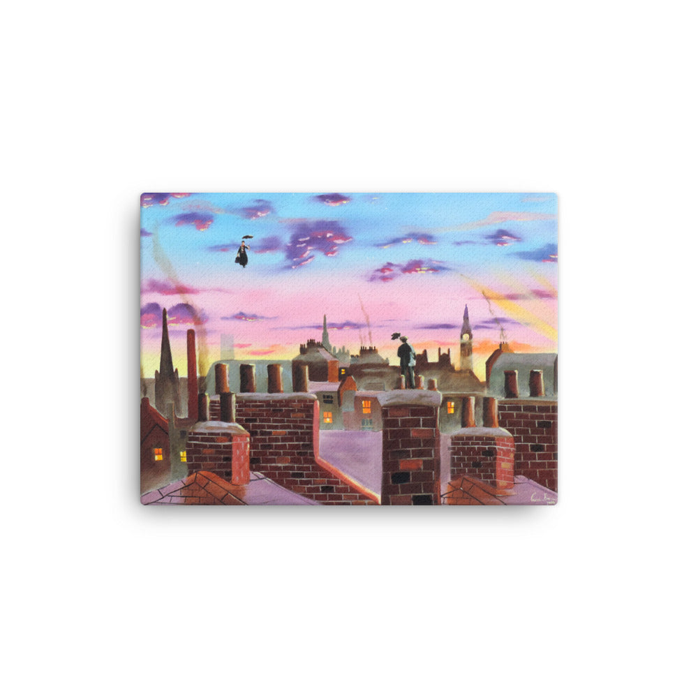 Mary Poppins Canvas print "Mary Poppins & Bert"