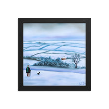 Load image into Gallery viewer, Our view of the house, winter framed print