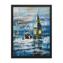 Load image into Gallery viewer, Mary Poppins in the clouds Framed poster