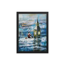 Load image into Gallery viewer, Mary Poppins in the clouds Framed poster