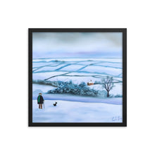 Load image into Gallery viewer, Our view of the house, winter framed print
