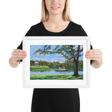 Load image into Gallery viewer, Mary Poppins in the park white framed poster