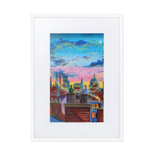 Load image into Gallery viewer, Peter Pan poster, framed art print, Peter, Wendy and Tinker Bell Matte Paper Framed Poster