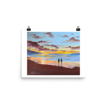 Load image into Gallery viewer, Beach sunset Photo paper poster