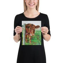 Load image into Gallery viewer, Cow print, taken from original painting