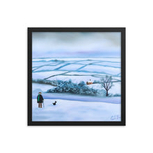 Load image into Gallery viewer, Our view of the house, winter framed print