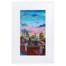 Load image into Gallery viewer, Peter Pan poster, framed art print, Peter, Wendy and Tinker Bell Matte Paper Framed Poster