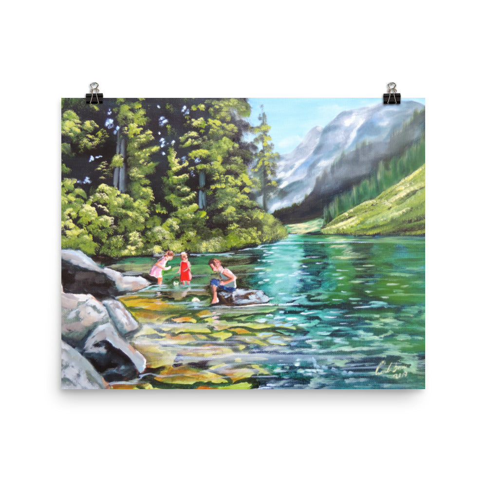 Boats on the water Poster
