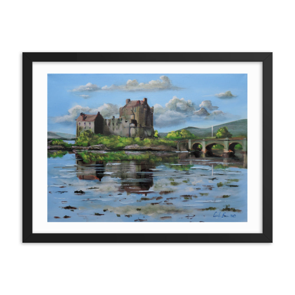 Eilean Donan Castle Scottish art Framed art print