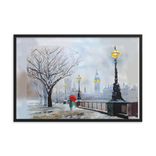 Load image into Gallery viewer, London in Winter Framed art print