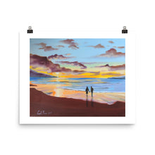Load image into Gallery viewer, Beach sunset Photo paper poster