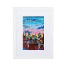Load image into Gallery viewer, Peter Pan poster, framed art print, Peter, Wendy and Tinker Bell Matte Paper Framed Poster