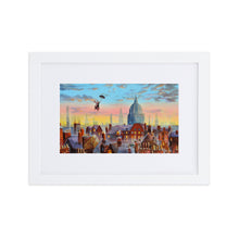 Load image into Gallery viewer, Mary Poppins framed print, Mary Poppins and Bert London Chimney-tops