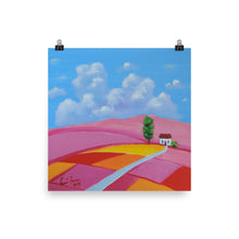 Load image into Gallery viewer, Little house folk art print, Photo paper poster