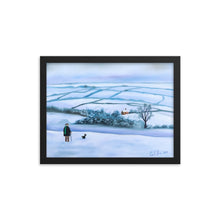 Load image into Gallery viewer, Our view of the house, winter framed print