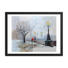 Load image into Gallery viewer, London in Winter Framed art print