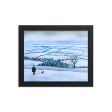Load image into Gallery viewer, Our view of the house, winter framed print