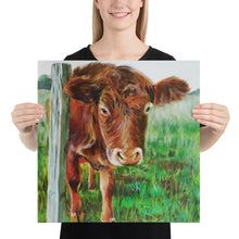 Load image into Gallery viewer, Cow print, taken from original painting