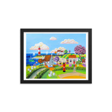 Load image into Gallery viewer, Colourful folk art Framed print