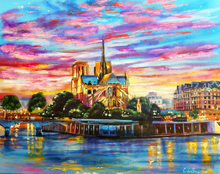 Load image into Gallery viewer, Notre Dame Cathedral Paris Canvas print