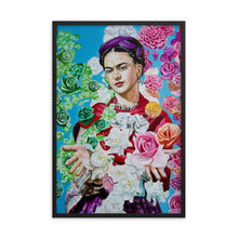 Load image into Gallery viewer, Frida Kahlo painting, framed print