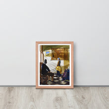 Load image into Gallery viewer, Vermeer’s new model Framed print